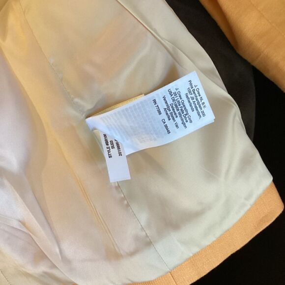 J Crew Helena in stretch linen blend Costal sunset bright orange Size 2 - Picture 16 of 16